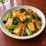 Illustrative image of Fried Bean Curd with Mixed Vegetables