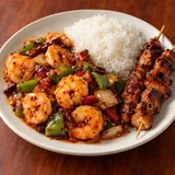 Illustrative image of D10 Szechuan Spicy Shrimp