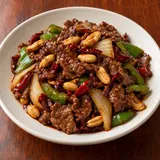 Illustrative image of Szechuan Spicy Beef with peanut