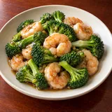 Illustrative image of Shrimp with Broccoli